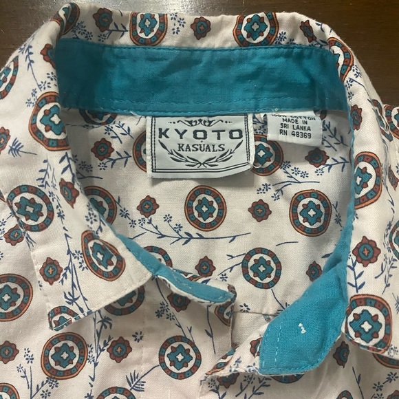 Vintage Women’s Kyoto Kasuals Button Up Shirt Size M - Picture 3 of 8